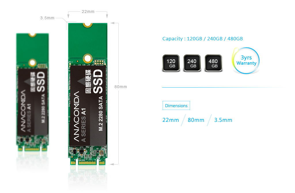ssd product Dimensions