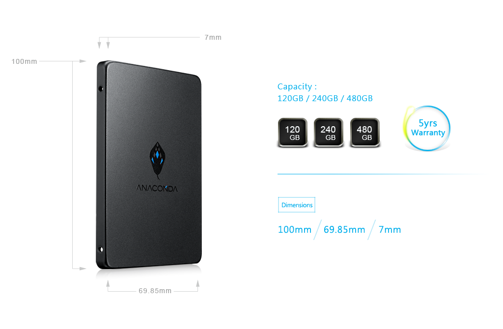 ssd product Dimensions