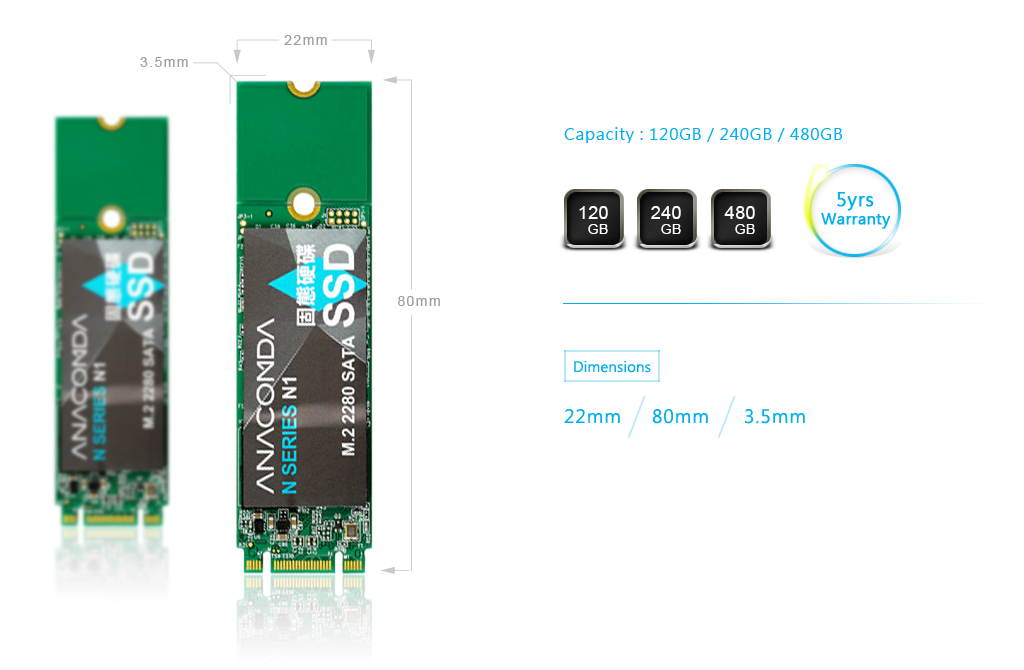 ssd product Dimensions