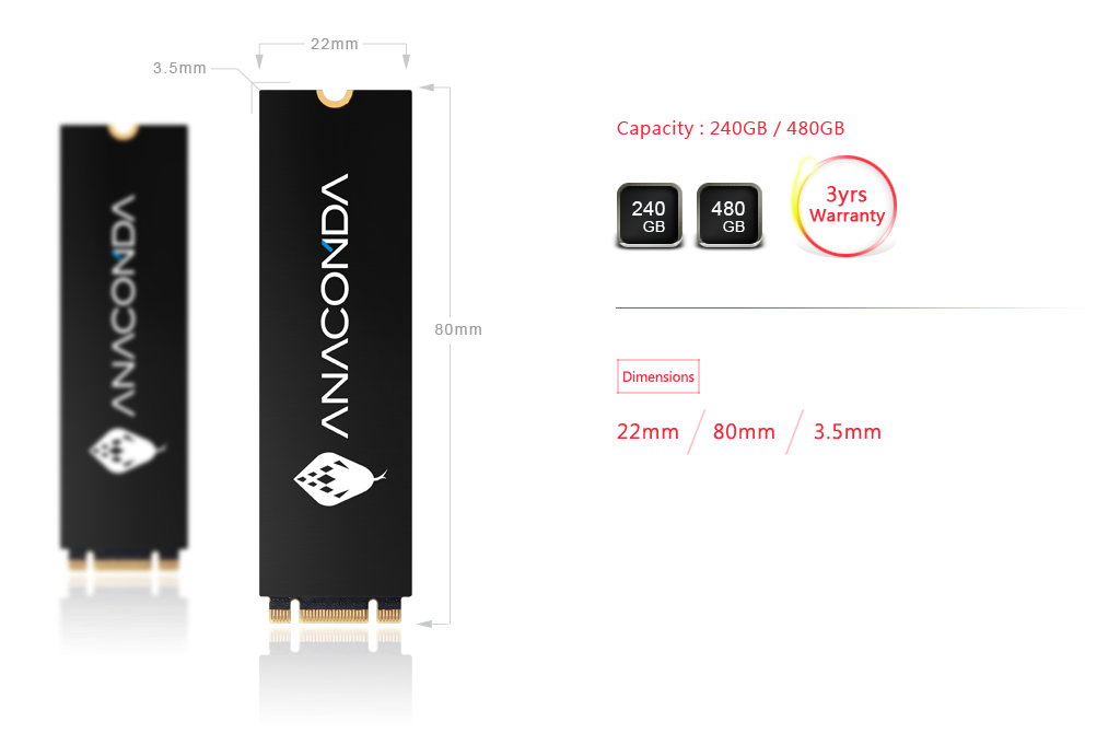 ssd product Dimensions