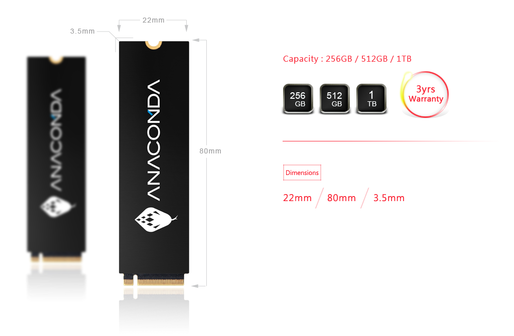 ssd product Dimensions